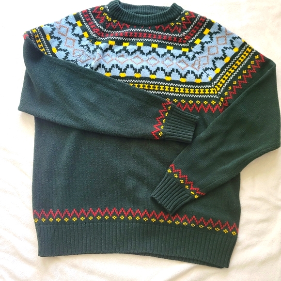 Vintage Patterned Crew Neck Sweater size - Picture 12 of 12